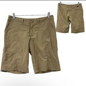 Patagonia Women's Inter Continental Khaki Sesame Hiking Shorts Size 6 Pockets